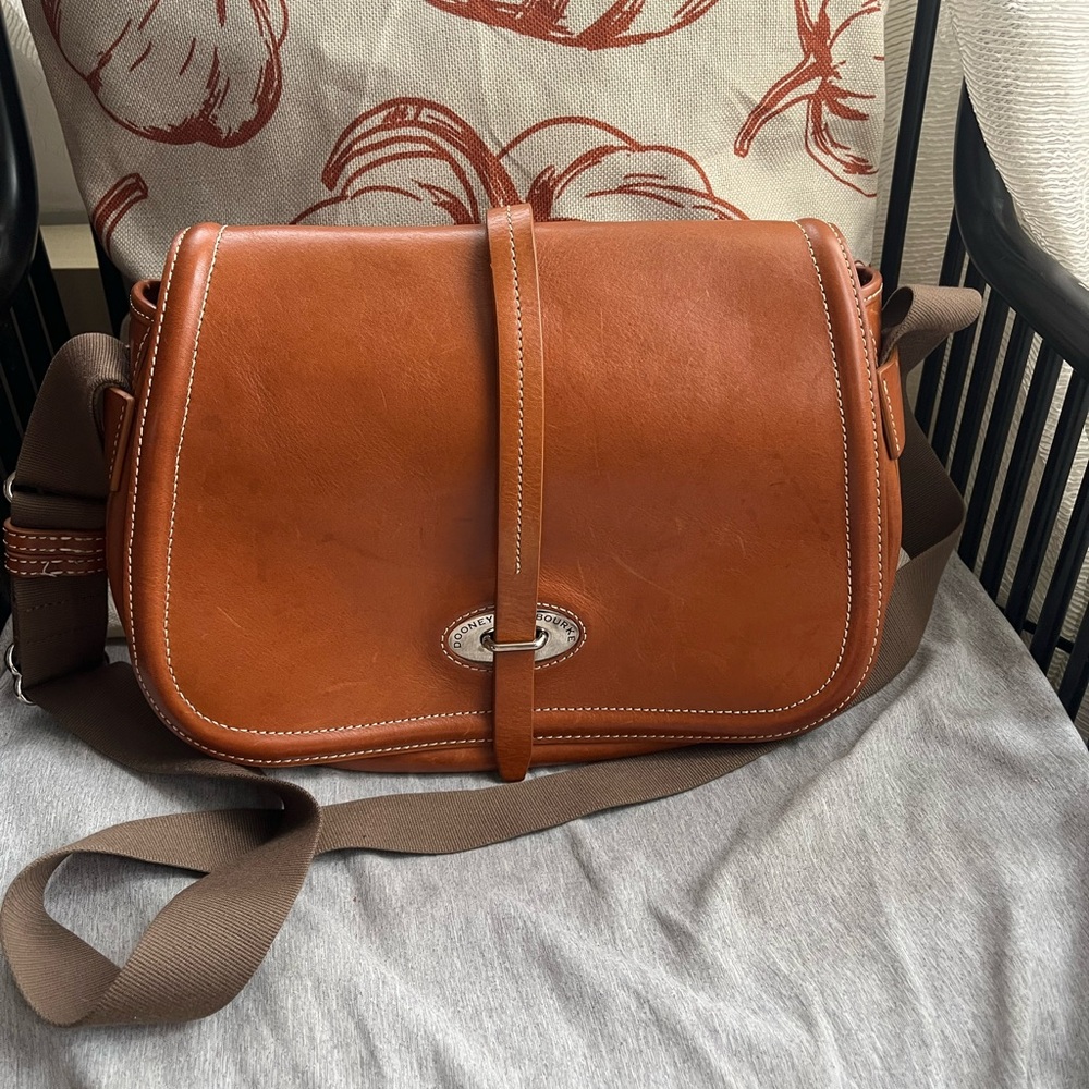 Dooney & Bourke Brown Leather Crossbody Bag